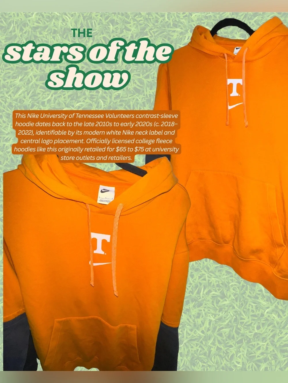Nike Orange Hoodie University of Tennessee